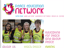 Tablet Screenshot of peace-education.org.uk